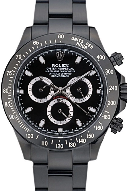 Best AAA Replica Sites Stainless Black Strap Dial Rolex 80247 Black Tachymeter Steel Plated Daytona Ion Black 0802